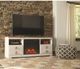 Signature Design by Ashley® Willowton Whitewash TV Stand with Fireplace Option-3