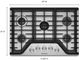 KitchenAid® 30'' Stainless Steel Gas Cooktop-1