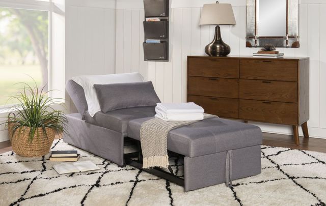 Powell® Dozer Gray Twin Sleeper Chair-1