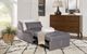 Powell® Dozer Gray Twin Sleeper Chair-1