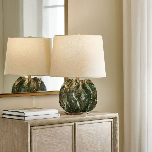 Uttermost® Guinevere Deep Green Table Lamp-1