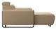 Stressless® by Ekornes® Customizable Emily Steel Long Seat Chaise Sofa with Steel Trim and Legs-3