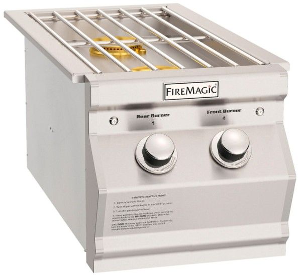 Fire Magic® Choice 12” Stainless Steel Liquid Propane Side Burner-0