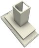 Vent-A-Hood® 48" Biscuit Contemporary Wall Mount Range Hood-1