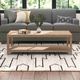 Flexsteel® Chevron Stone Gray Rectangular Coffee Table-3