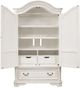 Liberty Furniture Magnolia Manor Antique White Armoire-2