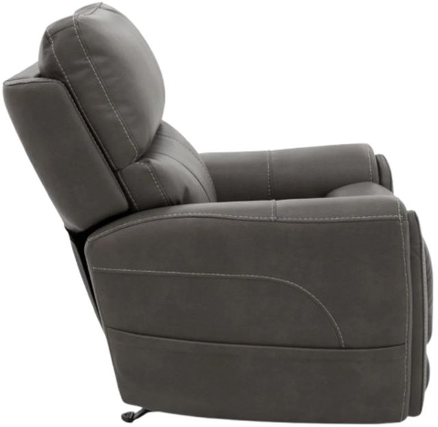Flexsteel® Carter Smoke Power Rocking Recliner with Power Headrest and Lumbar-3