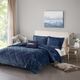 Olliix by Intelligent Design Felicia Navy Twin/Twin XL Velvet Comforter Set-2