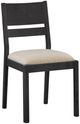 Bassett® Furniture Origins Spence Carbon Dining Chair with Nomad Cream Upholstered Seat-0