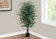 Monarch Specialties Inc. Green/Black 58" Artificial Potted Ficus Tree-3