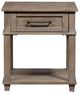 Liberty Furniture Parkland Falls Weathered Taupe Rectangular End Table-0