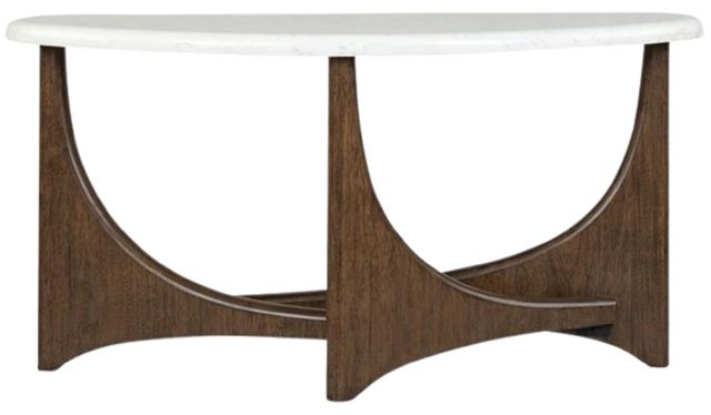 Magnussen Home® Arwen White Top Sofa Table with Turkish Coffee Base-1