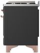 Ilve® Majestic III 36" Graphite Matte Pro Style Dual Fuel Natural Gas Range with Solid Door and Copper Trim-4