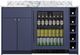 Summit® Turnkey Mesa 54" Midnight Navy Dry Bar with 3.3 Cu. Ft. Built-In Beverage Center-1
