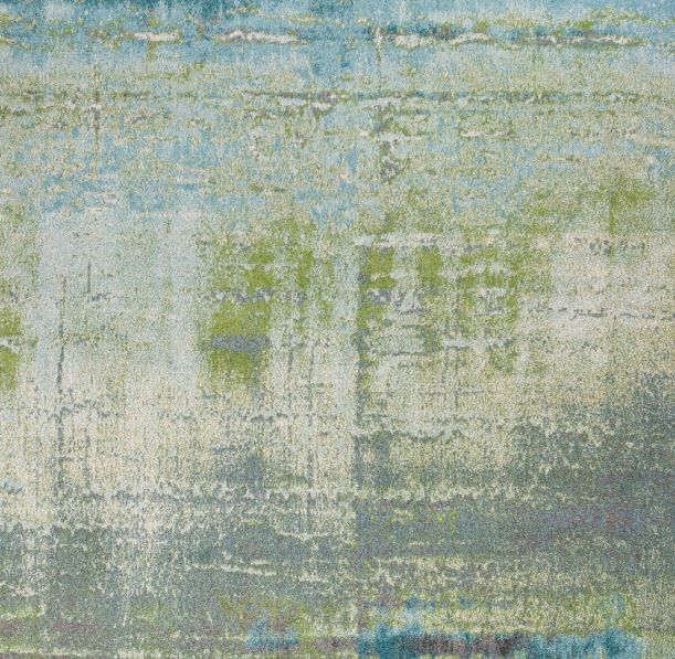 KAS Rugs Illusions Blue/Green Escape 5'x8' Rug-1