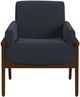 Elements International Ava Cherry/Langley Blue Chair-2