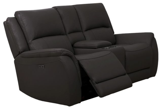 American Wholesale Furniture Madras Espresso Power Reclining Loveseat with Console-0