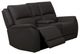 American Wholesale Furniture Madras Espresso Power Reclining Loveseat with Console-0