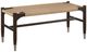 Century® Curate Tristan Brown/Sand Woven Bench-0