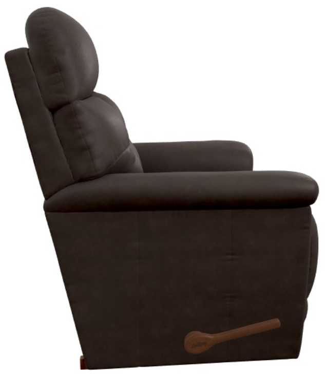 La-Z-Boy® Fulton Dark Chocolate Leather Manual Rocking Recliner-3