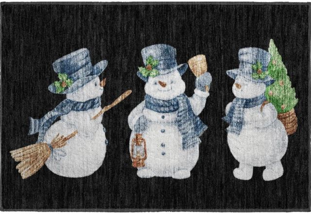 Dalyn™ Rug Company Merry & Bright MY28 Black 5'x8' Area Rug-1