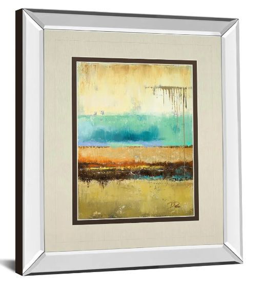 Classy Art Rain I by Patrica Pinto Mirror Framed Wall Art-1