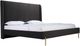 Mazin Furniture Estelle Dark Gray King Upholstered Platform Bed-0