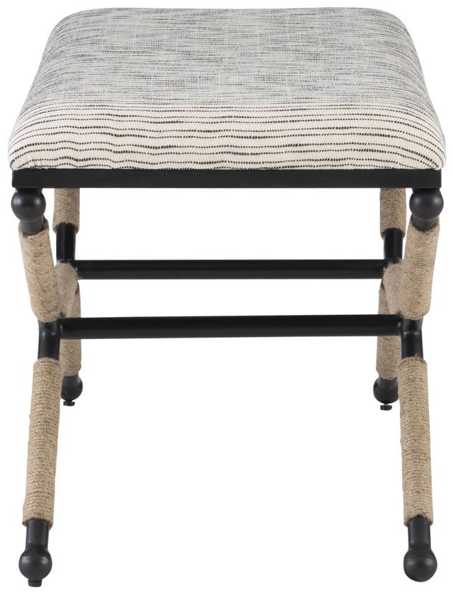 Linon Ashburn Black/Natural Accent Bench-2