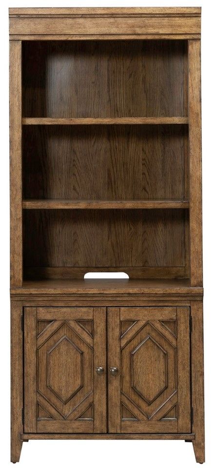 Liberty Furniture Carolina Park Amber Brown Bunching Bookcase-2