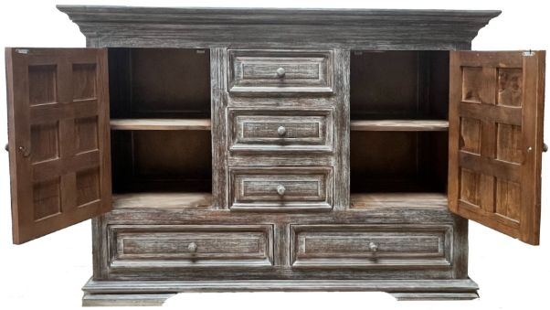 Million Dollar Rustic Barnwood Claudia Brown Dresser-1
