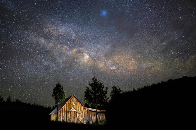 Classy Art Starry Barn Wall Art-0