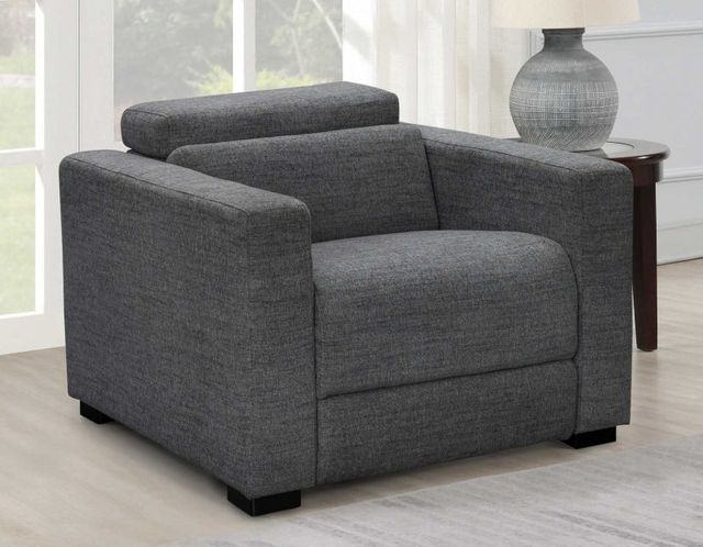 Steve Silver Co. Zara Charcoal Dual-Power Recliner-1