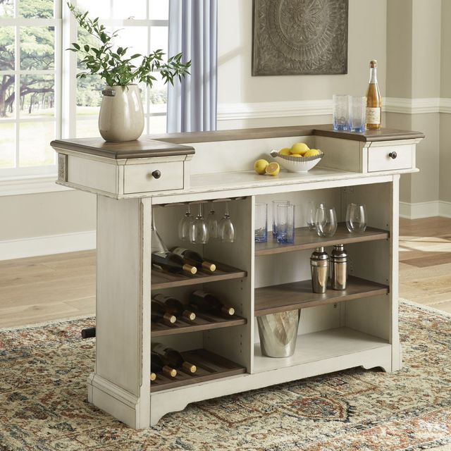 Signature Design by Ashley® Realyn Chipped White Bar-2