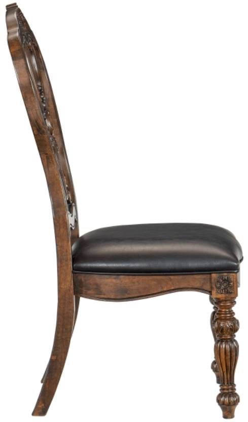 Homelegance® Bergen Dark Oak Dining Side Chair-3