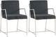 Bassett Mirror Polygon 2-Piece Gray Dining Chair-0