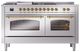 Ilve® Nostalgie II Series 60" Stainless Steel Pro Style Dual Fuel Range-1