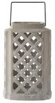A & B Home Gray 18" Cement Lantern-1