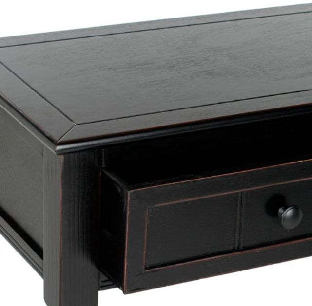 Safavieh Samantha Distressed Black Console Table-2