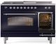 Ilve® Nostalgie II Series 48" Midnight Blue Pro Style Dual Fuel Range-3