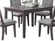 Mazin Furniture Zacharia 5 Piece Fine gray Dining Room Set-4
