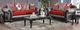 Furniture of America® Midleton Gray/Red Sofa-1