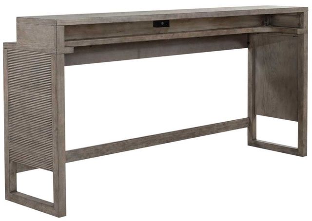 Liberty Furniture Bartlett Field Dusty Taupe Console Bar Table -0