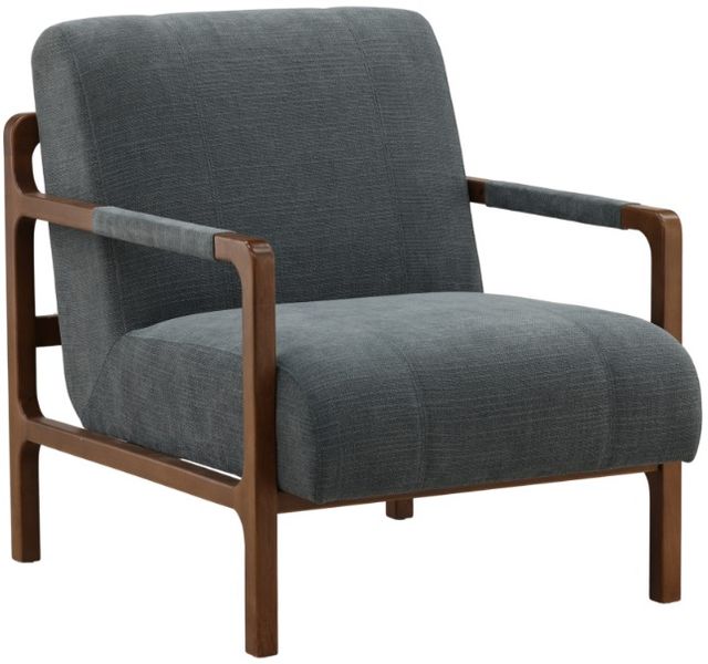 Dovetail Furniture Jordi Brown/Sepulveda Blue Occasional Chair-0