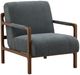 Dovetail Furniture Jordi Brown/Sepulveda Blue Occasional Chair-0
