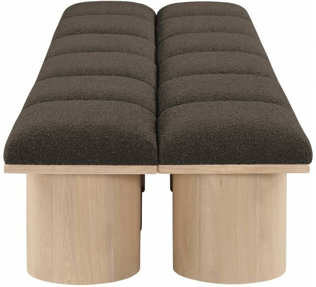 Meridian Furniture Pavilion 12-Piece Brown/Natural 93" Modular Bench Set-2