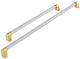 Bertazzoni Master Series 30'' Stainless Steel Refrigerator Handle Kit with Gold Accents -0