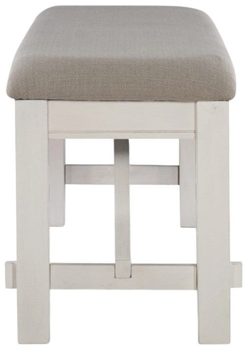 Powell® Turino Beige/Distressed White Bench-2