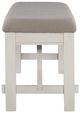 Powell® Turino Beige/Distressed White Bench-2