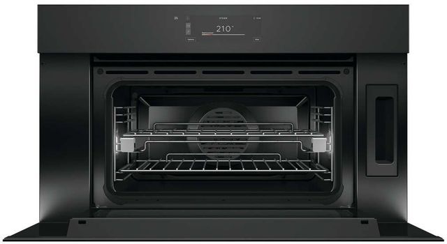 Fisher & Paykel Series 9 Minimal 30" Black Glass Compact Combination Steam Oven-1