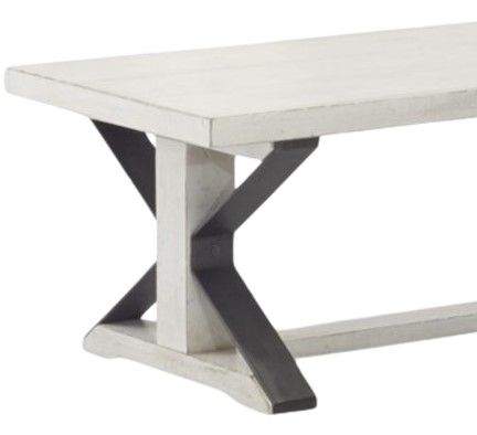 Legacy Classic Coming Home Chalk Cocktail Table with Gray Base-1